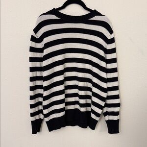 Striped Black and White Striped Sweater